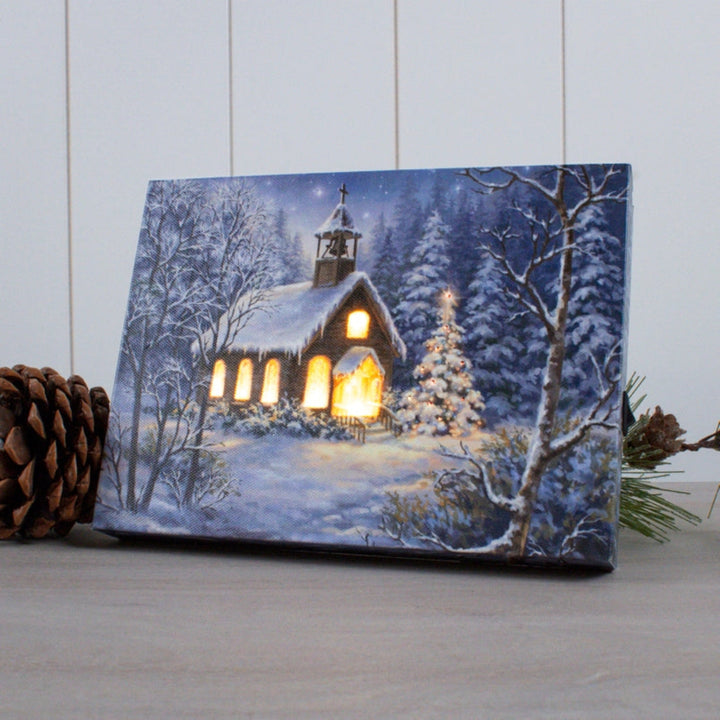 The Chapel Lighted Canvas
