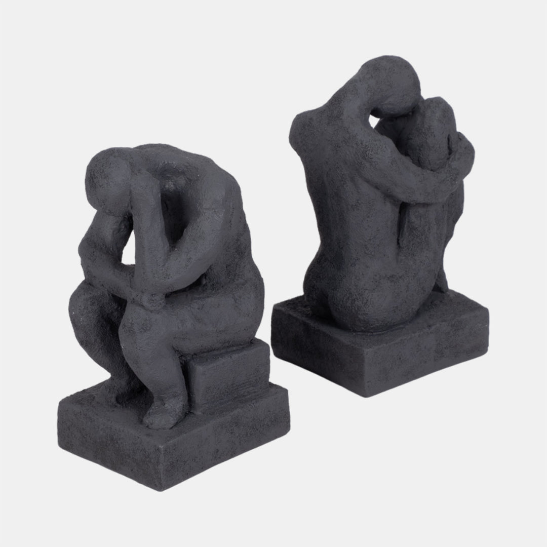 Thinking Man Bookends Set
