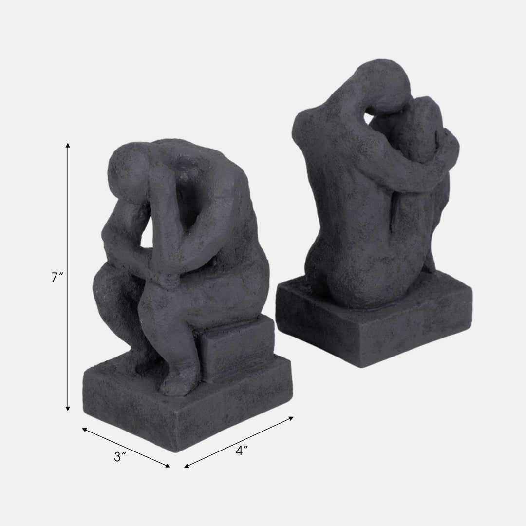 Thinking Man Bookends Set