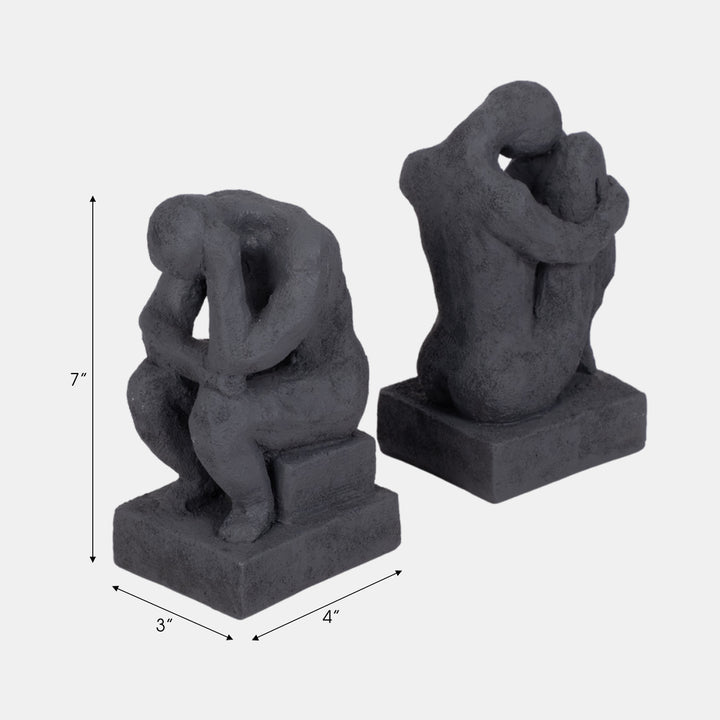 Thinking Man Bookends Set