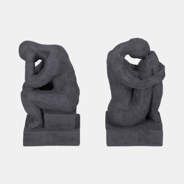 Thinking Man Bookends Set