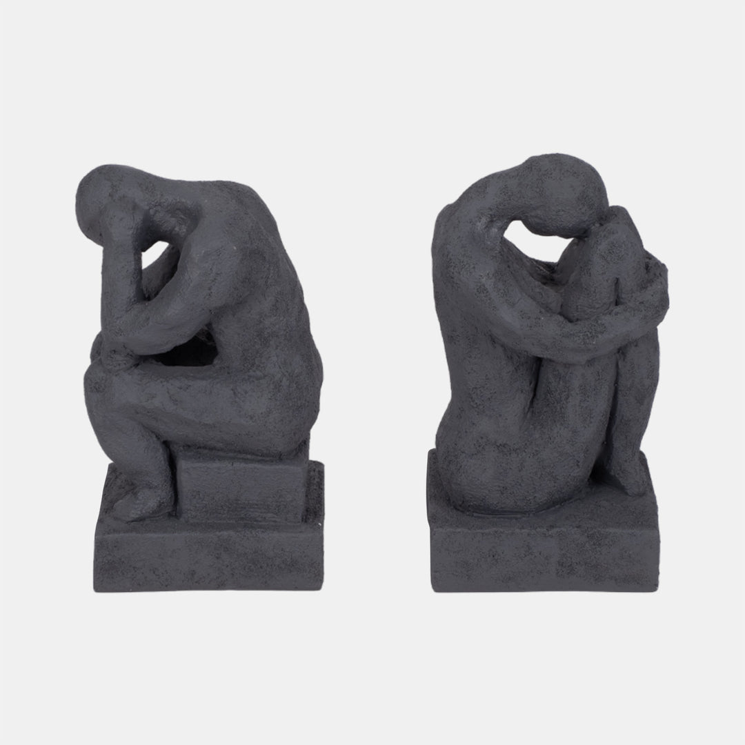 Thinking Man Bookends Set