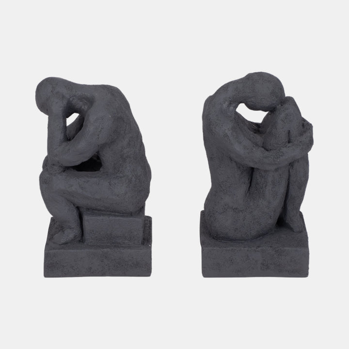 Thinking Man Bookends Set
