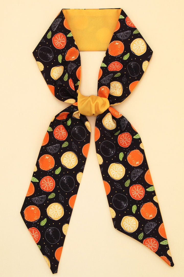 Fruit Print Twill Scarf