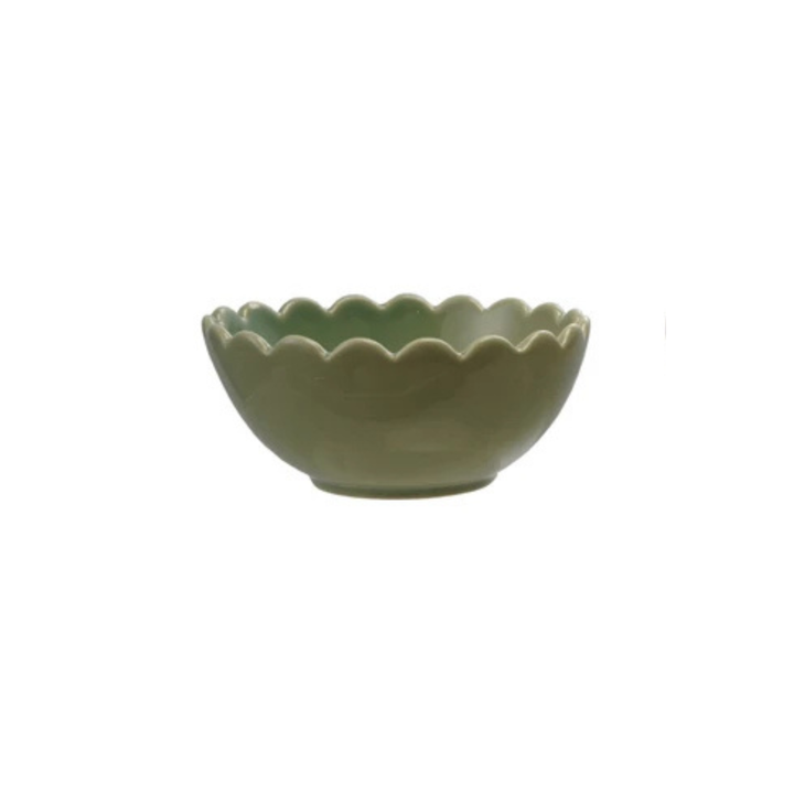 Scalloped Ceramic Bowl