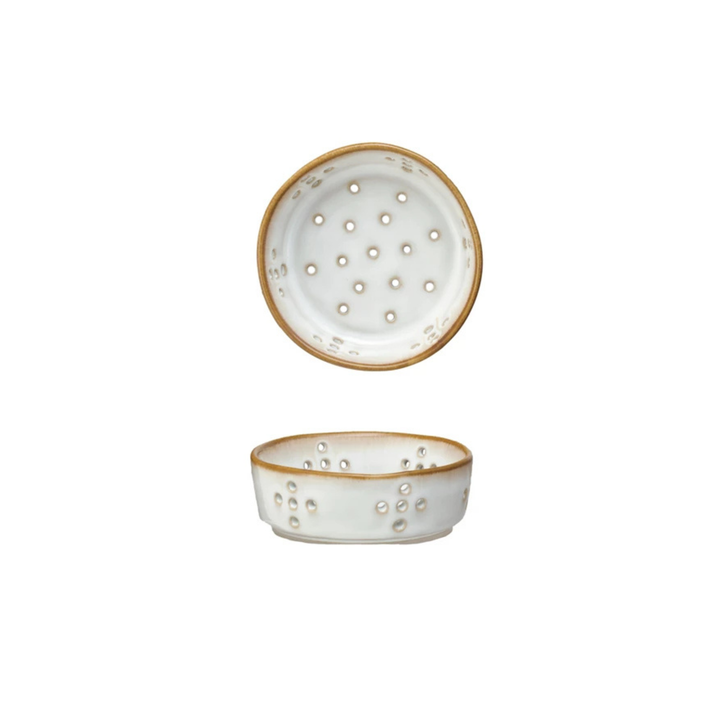 Stoneware Berry Bowl Colander