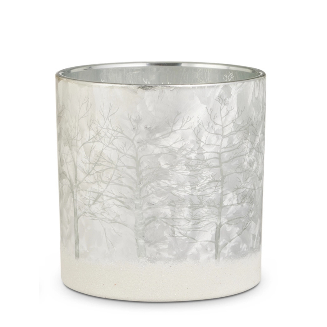 Snowy Forest Candle Holder