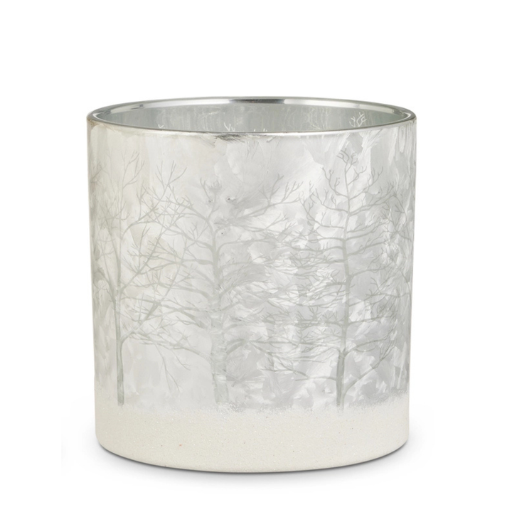 Snowy Forest Candle Holder