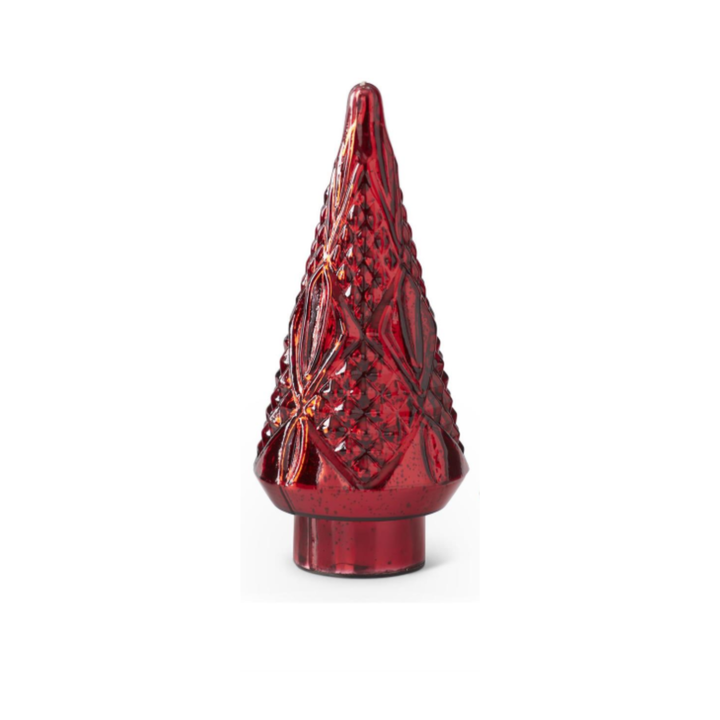 Red Mercury Glass Tree