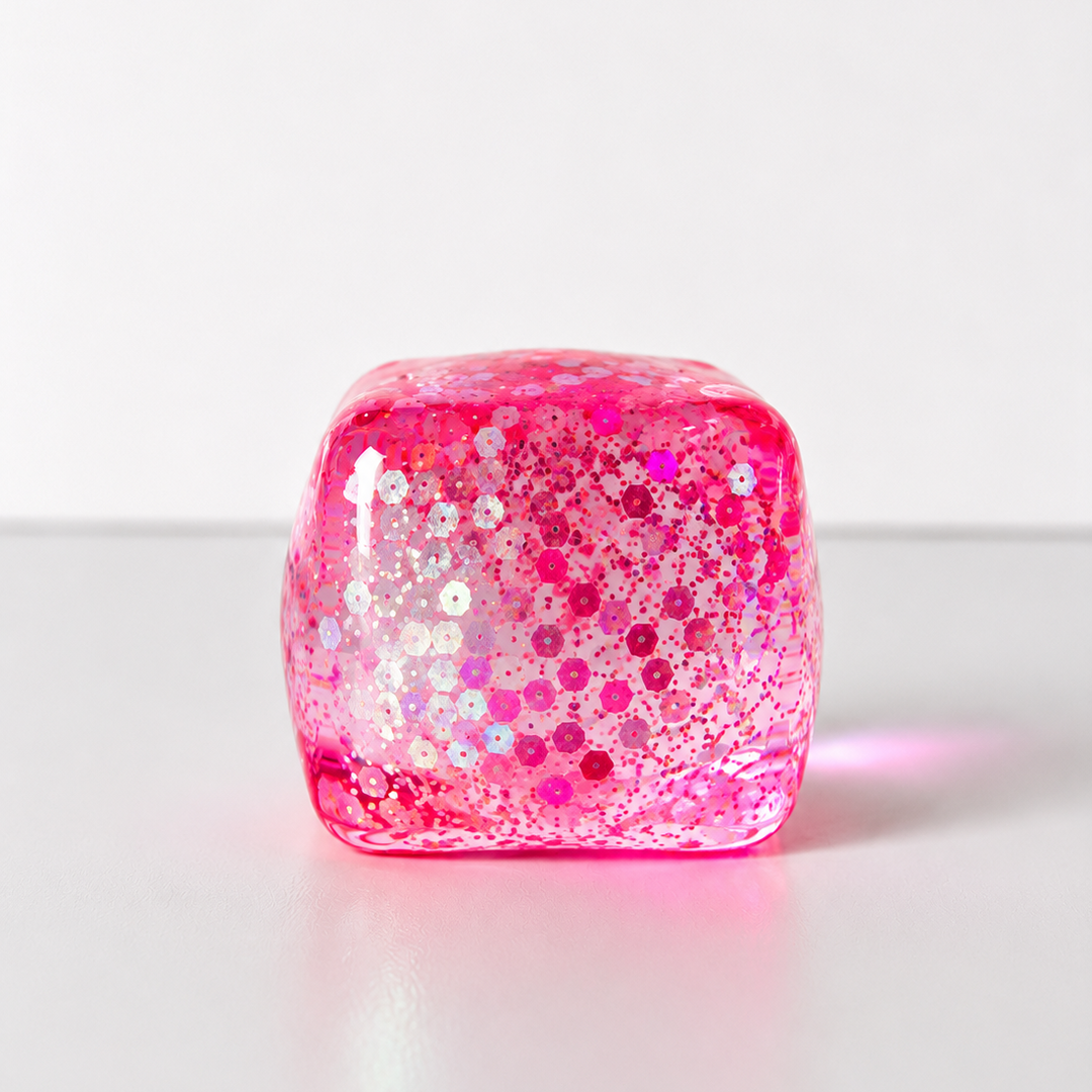Glitter Squishy Cube