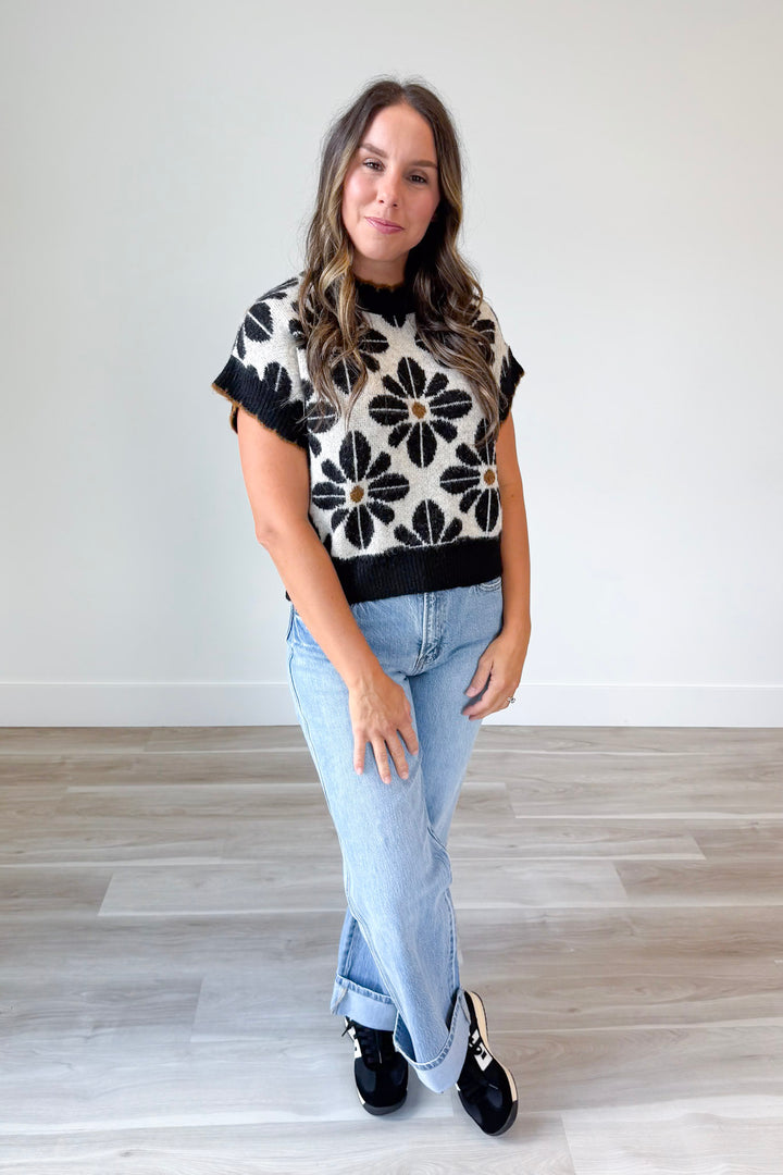Gilded Blooms Top