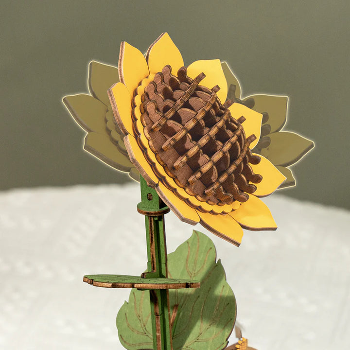 3D Sunflower Wooden Puzzle