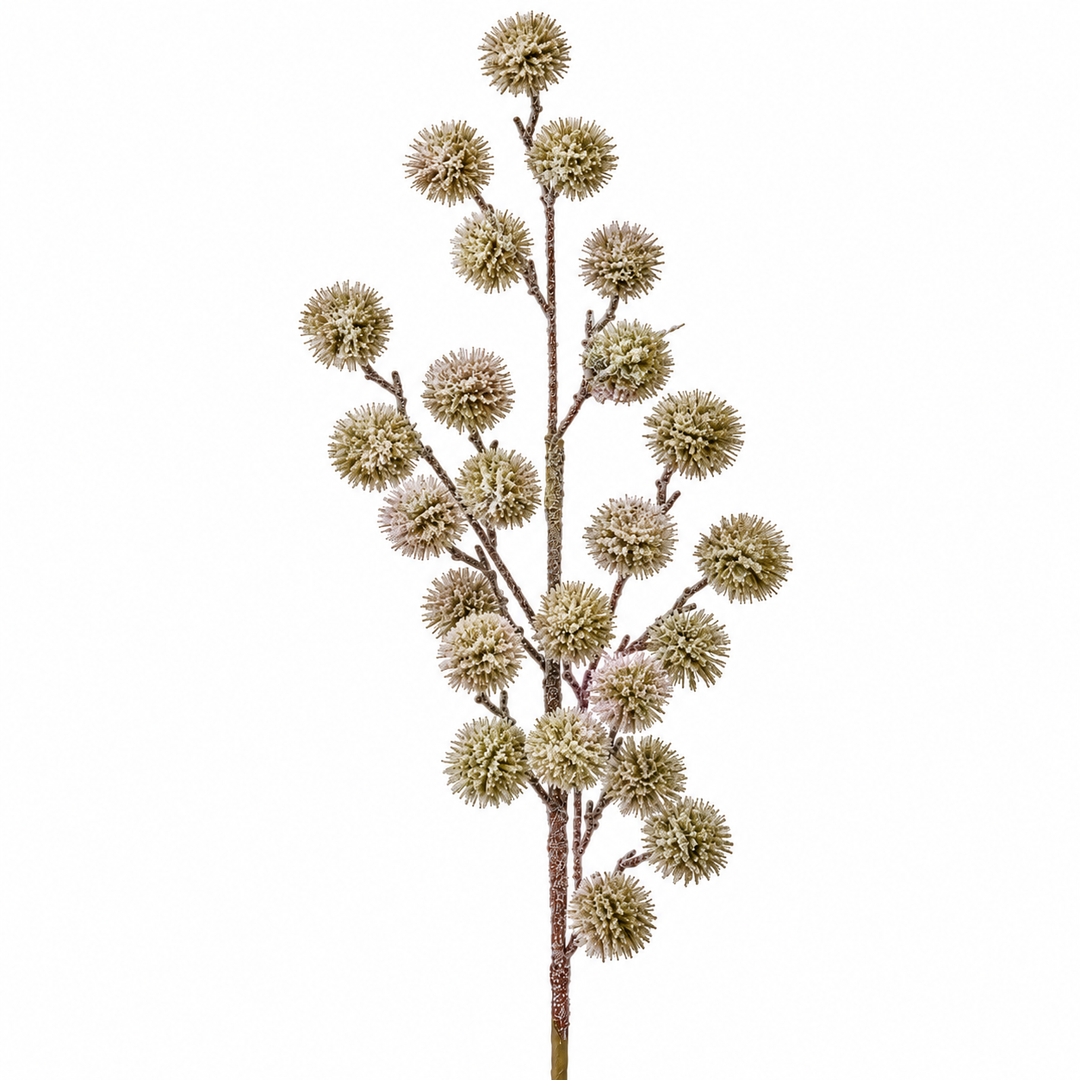 Glitter Frosted Thistle Spray