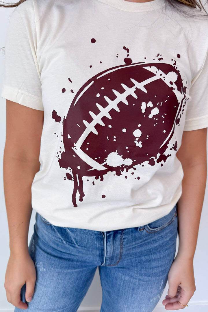 Football Splatter Tee Curvy