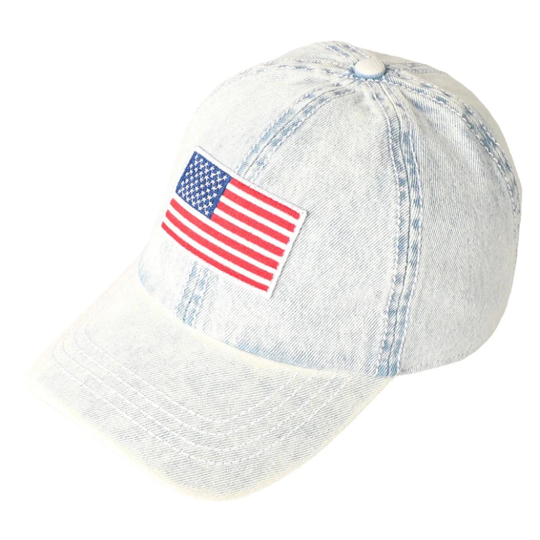 American Flag Patch Hat