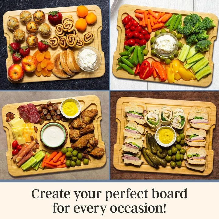 Flip Serve & Store Charcuterie Board & Lid