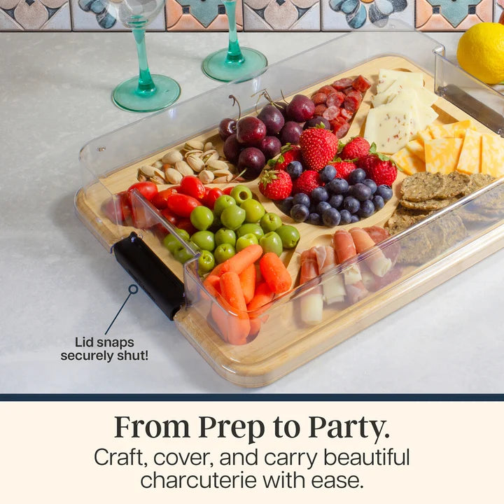 Flip Serve & Store Charcuterie Board & Lid