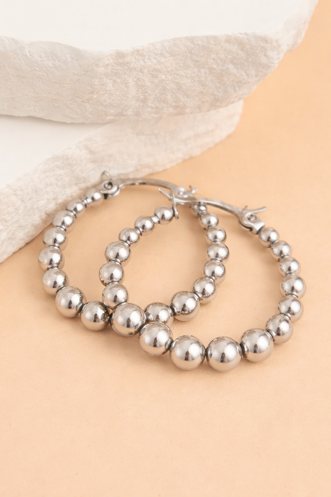 Narelle Waterproof Bubble Hoop Earrings