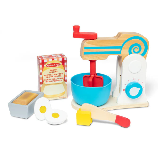 Wooden Make A Cake Mixer Set