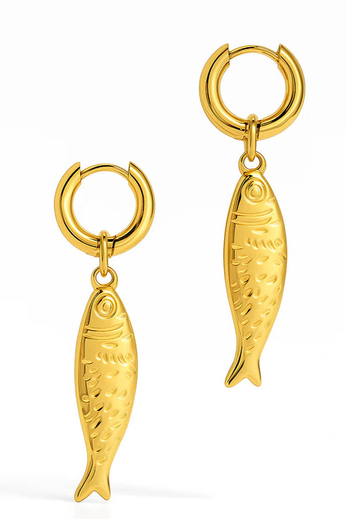 Ellie Vail Dayna Huggie Hoop Fish Earring