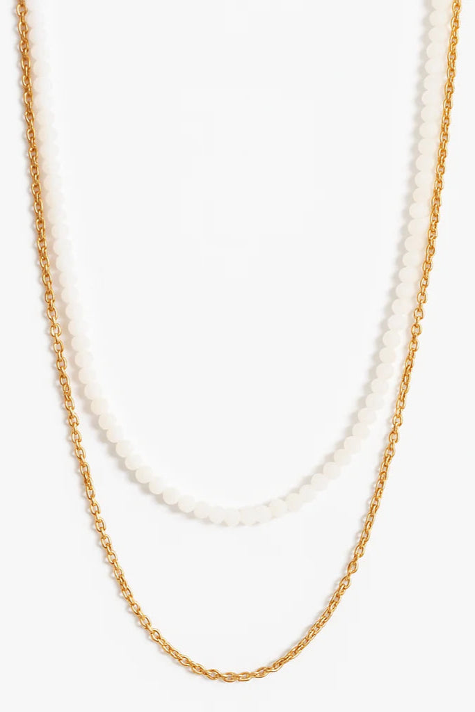 Ellie Vail Brisa Double Chain Beaded Necklace