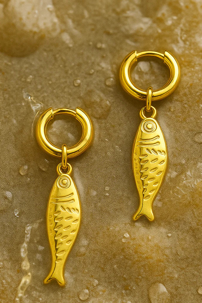 Ellie Vail Dayna Huggie Hoop Fish Earring