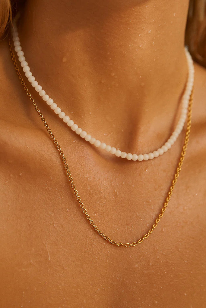 Ellie Vail Brisa Double Chain Beaded Necklace