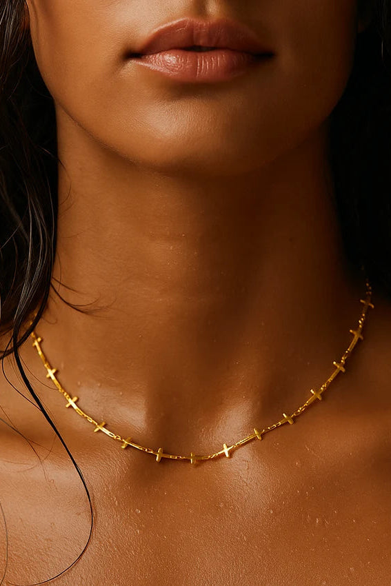 Ellie Vail Kennedy Cross Chain Necklace