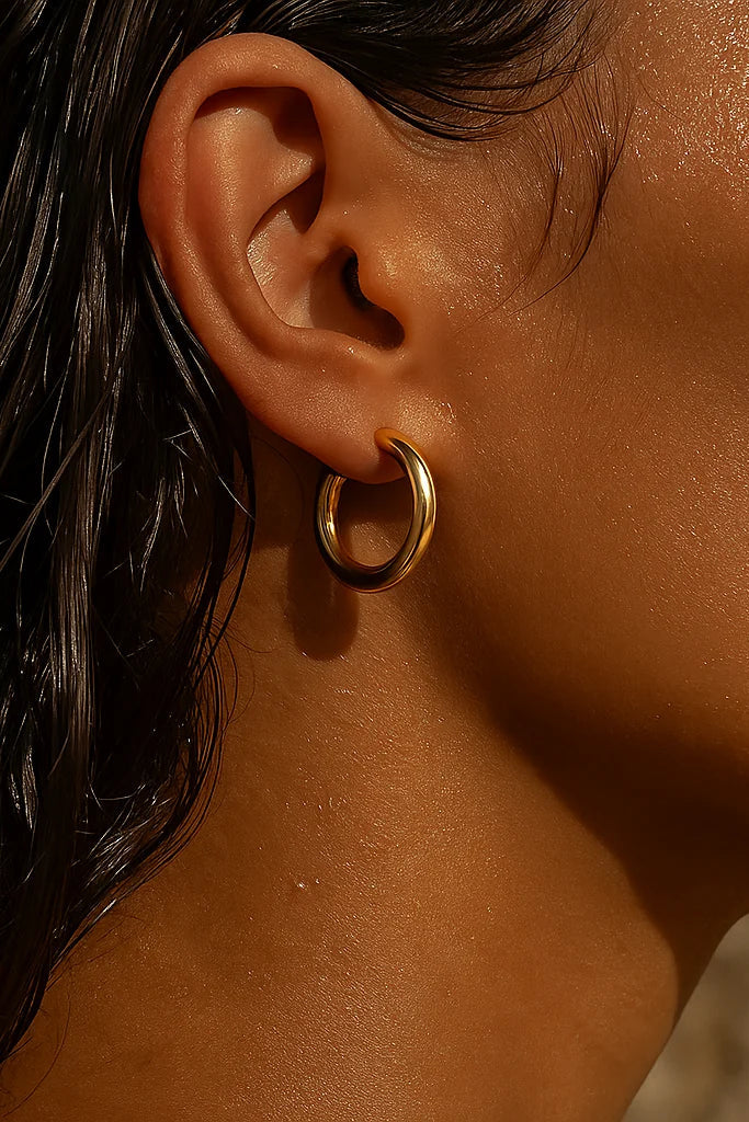 Ellie Vail Flora Medium Hoop Earring