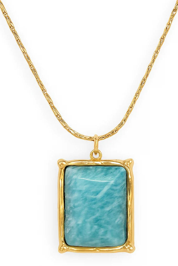 Ellie Vail Winnie Amazonite Pendant Necklace