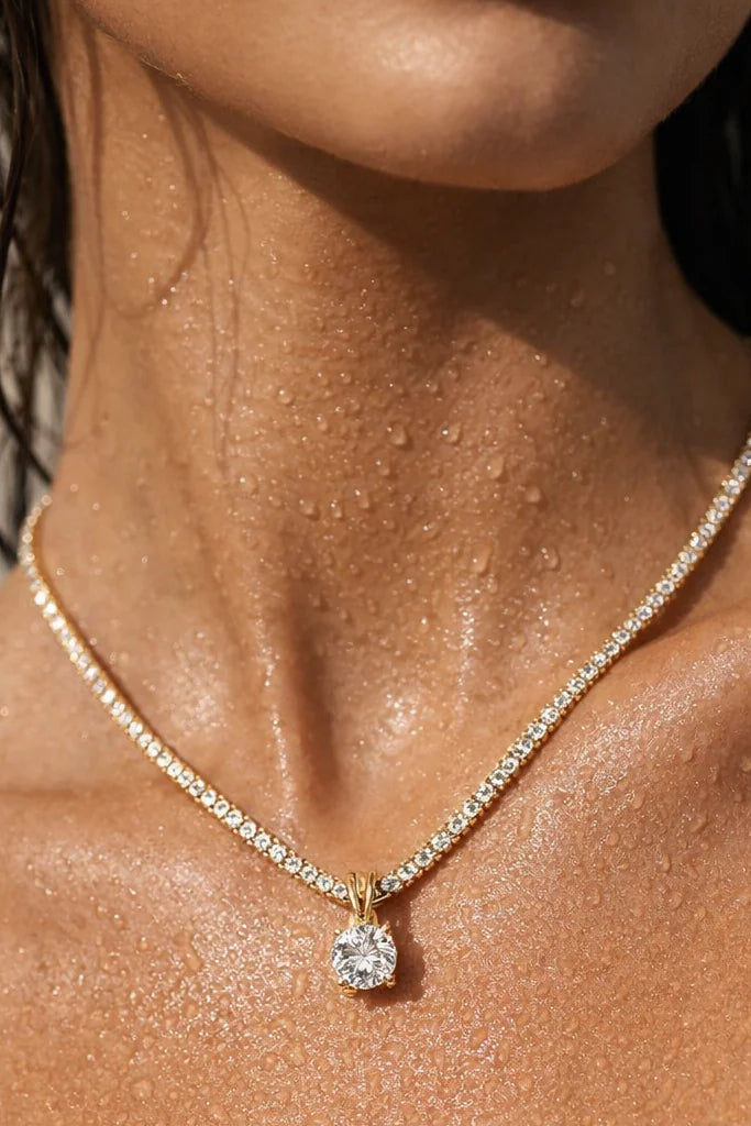 Ellie Vail Phoebe Tennis Pendant Necklace