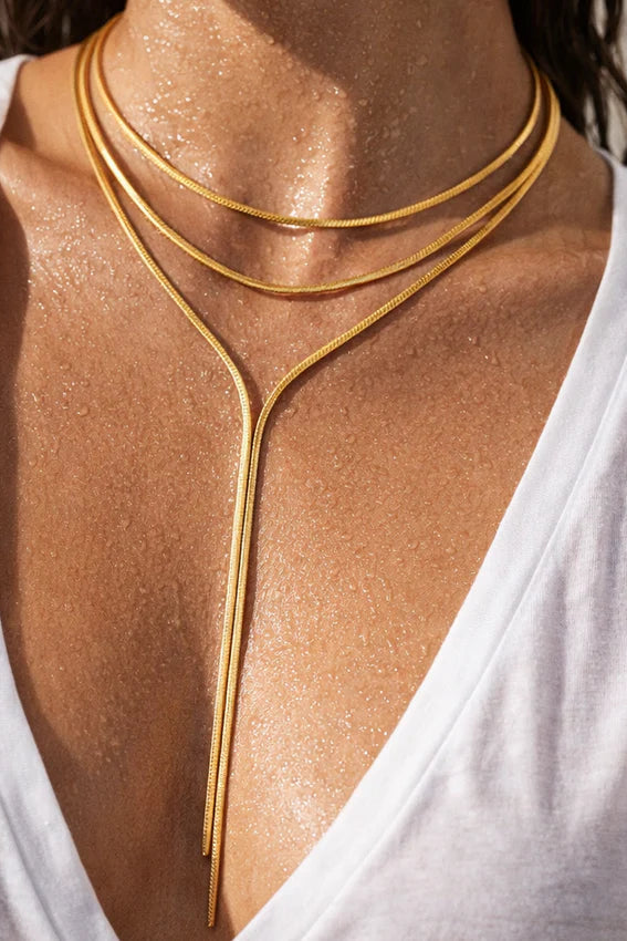 Ellie Vail Elarina Layered Lariat Necklace