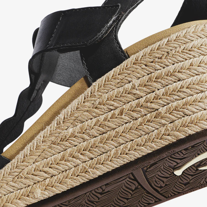 Olukai 'Ihi Black Women's Wedges