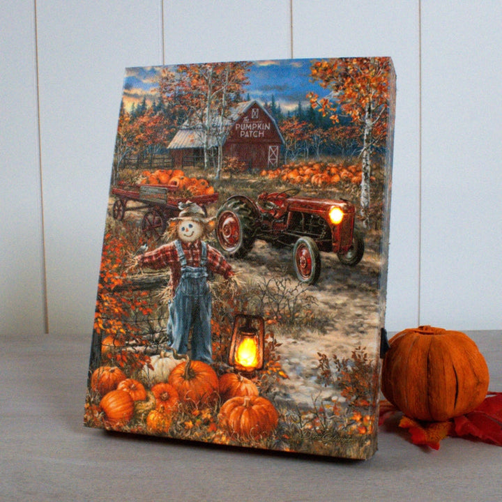 Pumpkin Patch Lighted Canvas