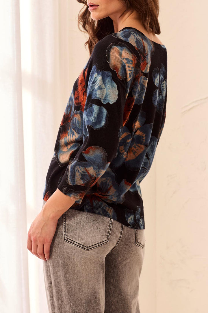 Midnight Bloom Sweater