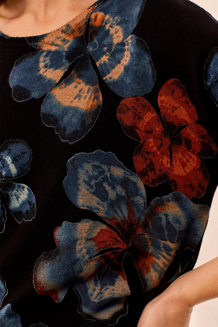 Midnight Bloom Sweater