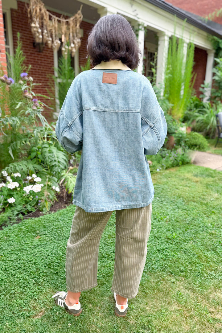 Free People Lemon Denim Jacket