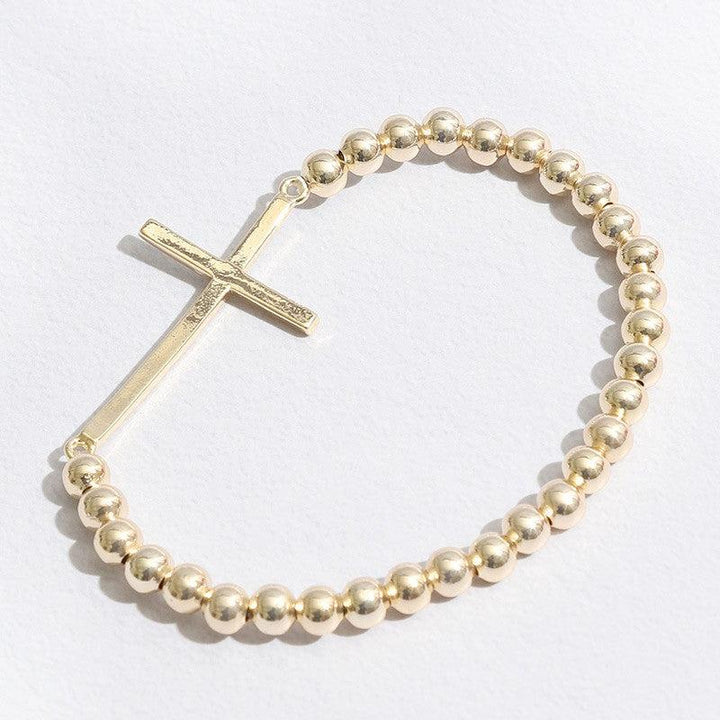 Cross Beaded Bracelet