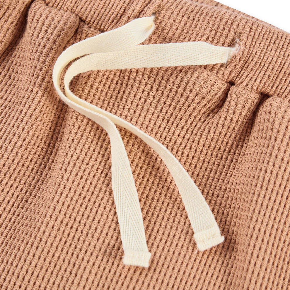 Milkbarn Tawny Rose Waffle Jogger Pants