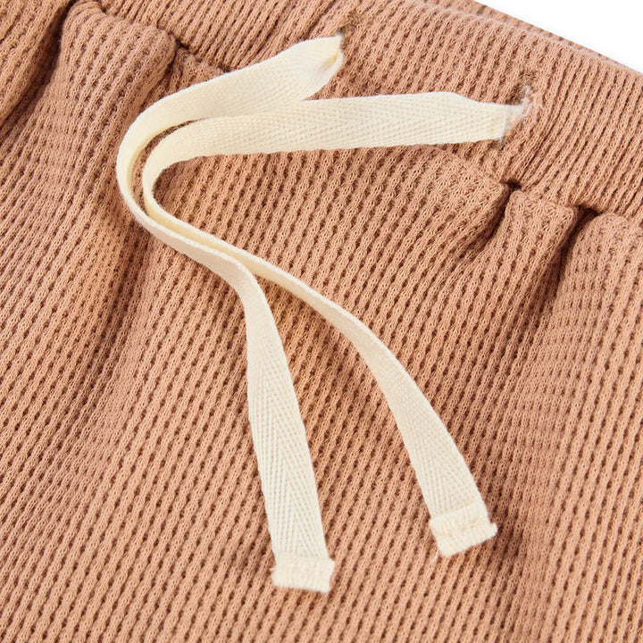 Milkbarn Tawny Rose Waffle Jogger Pants