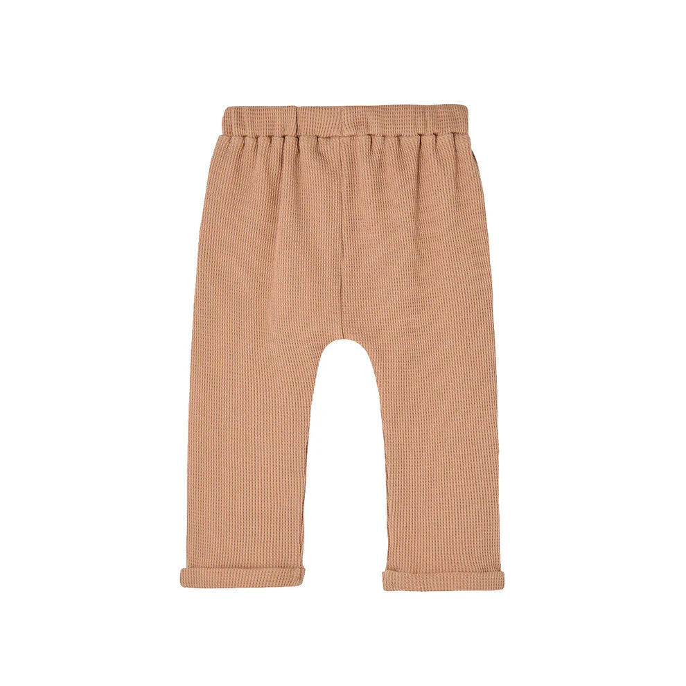 Milkbarn Tawny Rose Waffle Jogger Pants