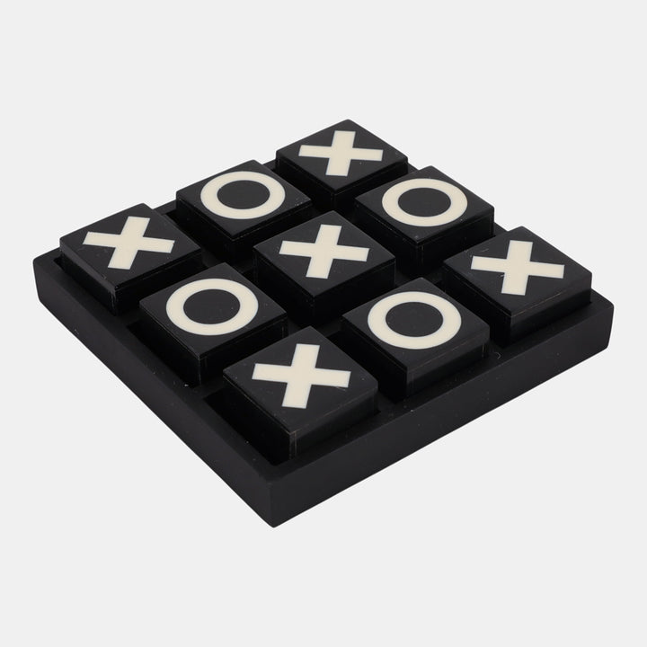 Black & White Tic Tac Toe Set