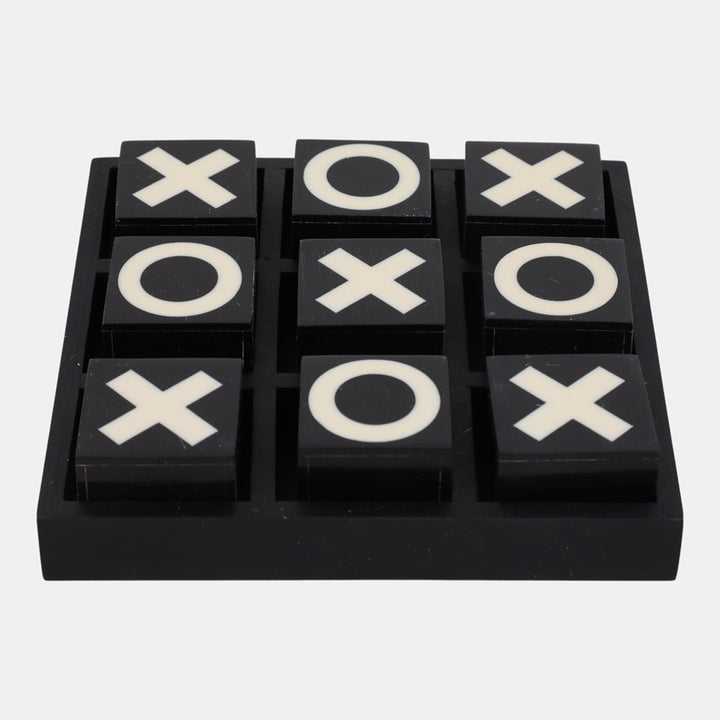 Black & White Tic Tac Toe Set