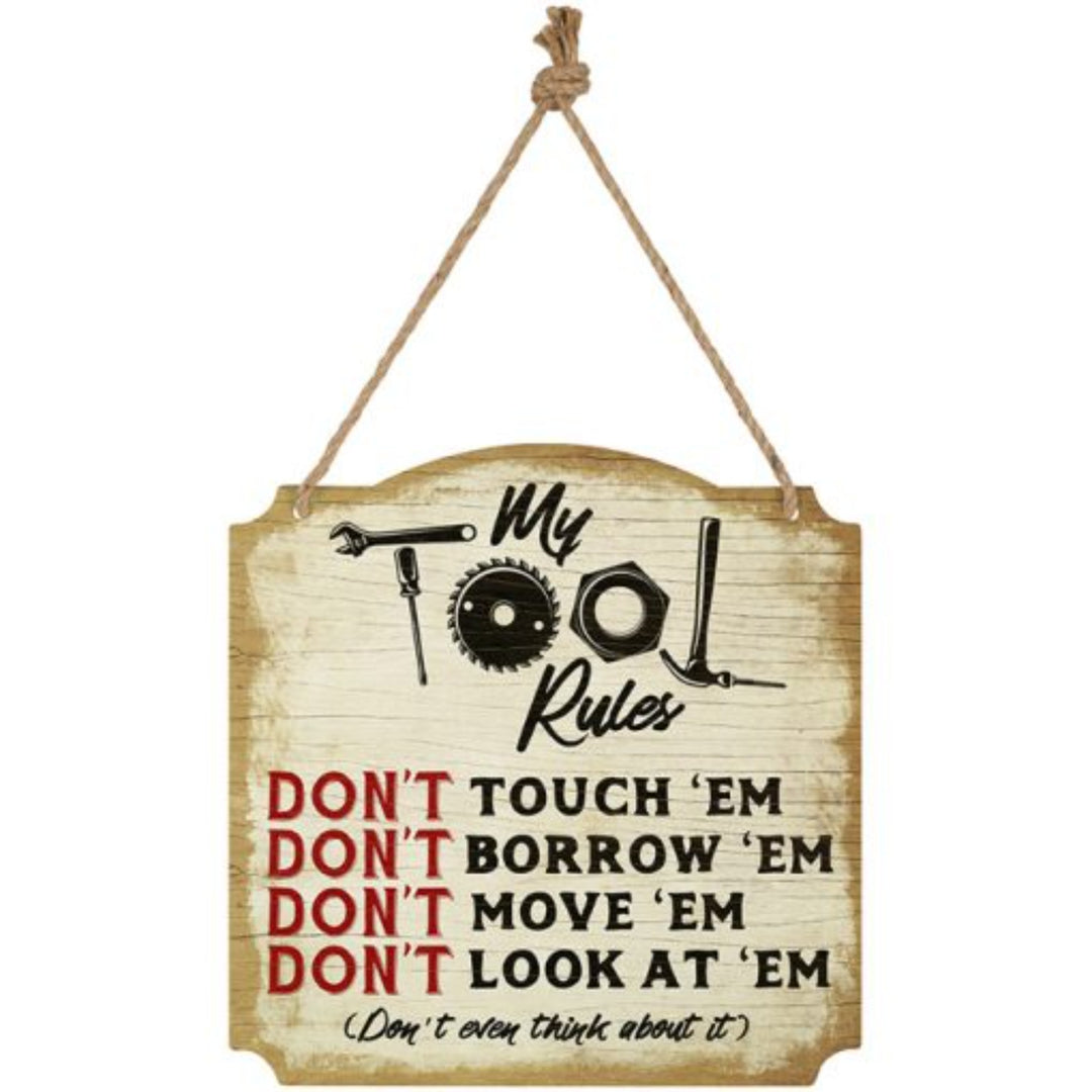 My Tool Rules Wall Decor