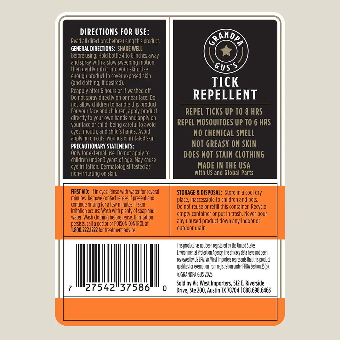 All Natural Tick Repellent Spray