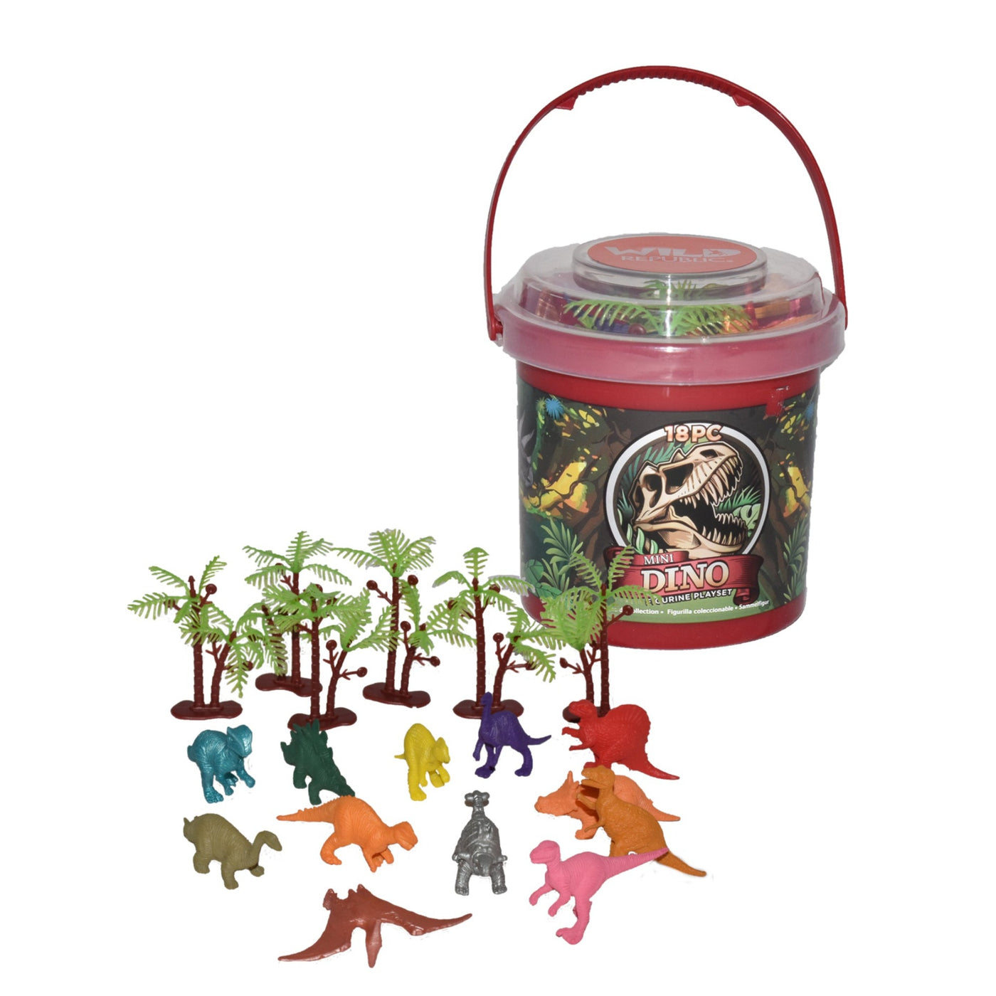 Dinosaur Figurine Mini Bucket Set