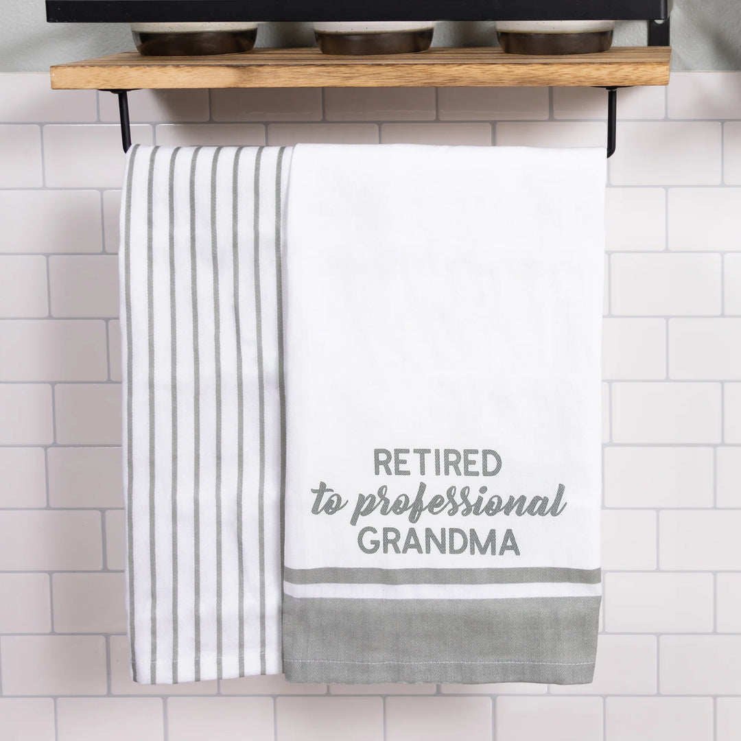 Professional Grandma Tea Towel Set