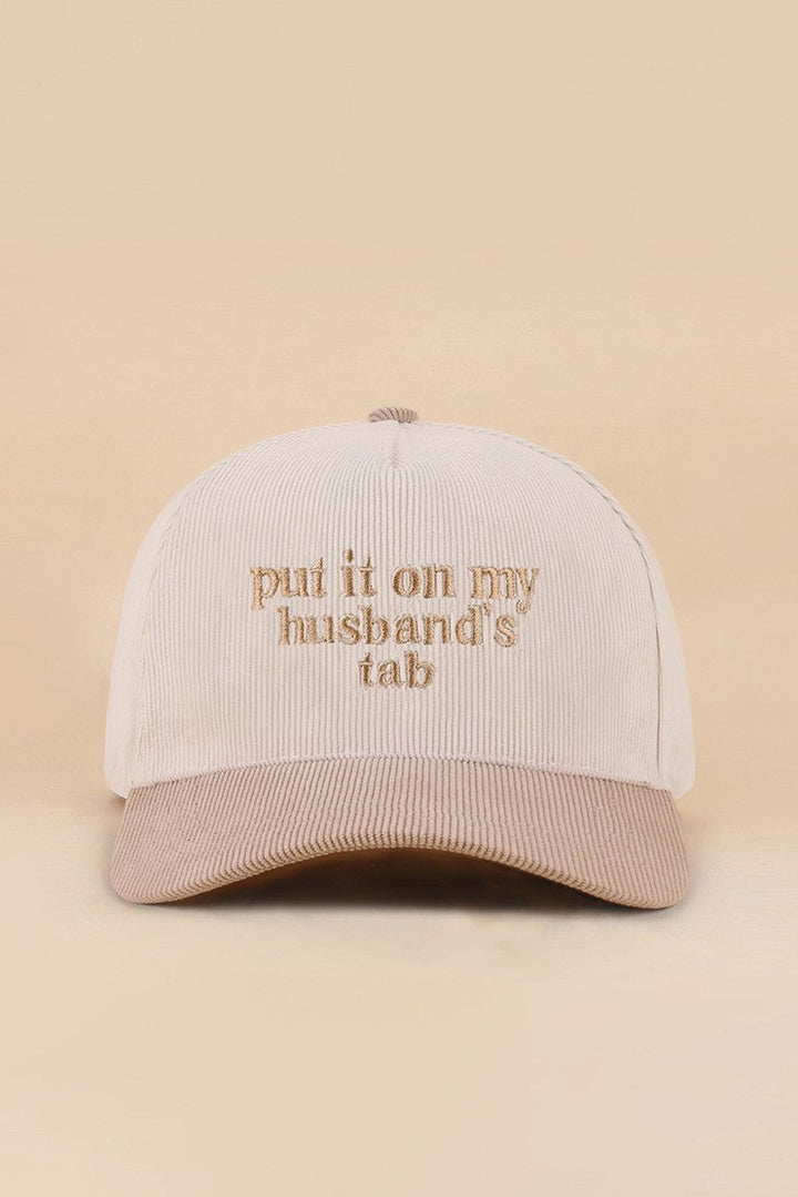 Husbands Tab Corduroy Hat