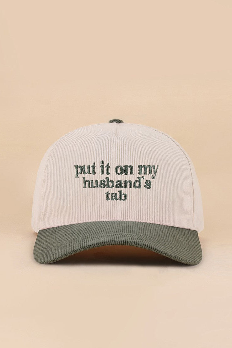 Husbands Tab Corduroy Hat
