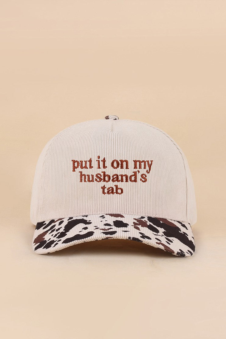 Husbands Tab Corduroy Hat
